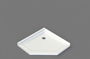 Shower Tray 1000 Diamond Corner Waste STD1C