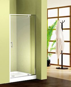 Modena Range In-Line Shower Glass Pivot Door for Alcove Shape Shower (3-sided), …