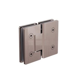 180 Degree Glass To Glass Shower Hinge 10mm Glass Brushed Bronze (nrsh102abz)