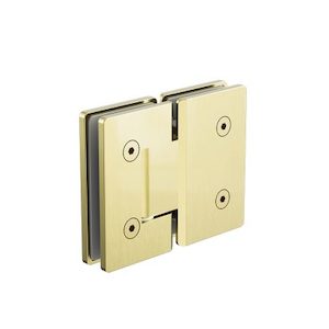 180 Degree Glass To Glass Shower Hinge 10mm Glass Brushed Gold (nrsh102abg)