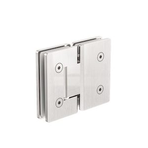 180 Degree Glass To Glass Shower Hinge 10mm Glass Brushed Nickel (nrsh102abn)