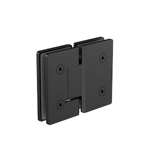 180 Degree Glass To Glass Shower Hinge 10mm Glass Matte Black (nrsh102amb)