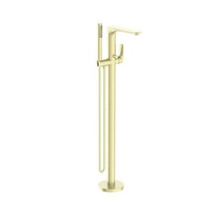 BIANCA FREESTANDING BATH MIXER WITH HAND SHOWER BRUSHED GOLD (NR321503aBG)