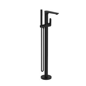 BIANCA FREESTANDING BATH MIXER WITH HAND SHOWER MATTE BLACK (NR321503aMB)