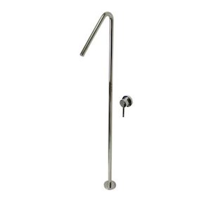 Circo Floor-mounted Bath Spout and Wall-mounted Shower Mixer Mirror-like Finish