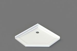 Shower Tray 900 Diamond Corner Waste STD9C