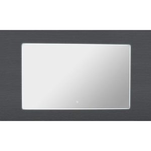 Modena Rectangle LED Mirror with Demister and Frosted Acrylic Edge W1500 H900 D4…