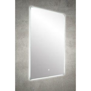 Modena Rectangle LED Mirror with Demister and Frosted Acrylic Edge W750 H900 D40…