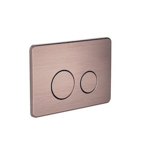 In Wall Toilet Push Plate Brushed Bronze (nrpl001bz)