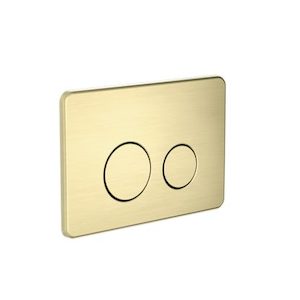 In Wall Toilet Push Plate Brushed Gold (nrpl001bg)