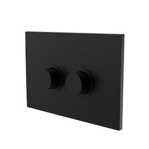 Raised Disabled Care Pneumatic Flush Buttons Plate DDA Compliant Matte Black (NRCRPL002MB)