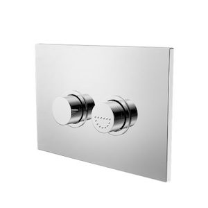 Raised Disabled Care Pneumatic Flush Buttons Plate DDA Compliant Chrome (NRCRPL002CH)