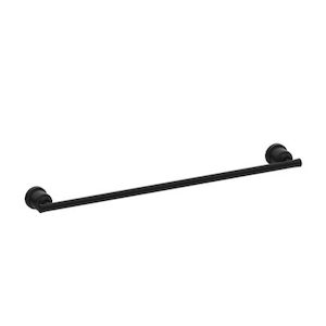 York Single Towel Rail 600mm Matte Black (nr6924mb)