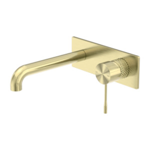 Opal Wall Basin/bath Mixer 120/160/185/230/260mm Brushed Gold