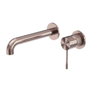 Opal Wall Basin/bath Mixer Separate Back Plate 120/160/185/230/260mm Brushed Bronze