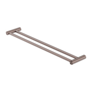 New Mecca Double Towel Rail 600/800mm Brushed Bronze