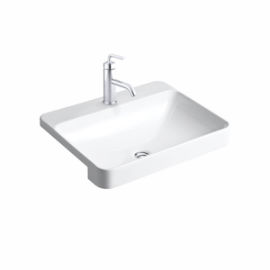 Forefront Rectangular Semi Recessed Basin