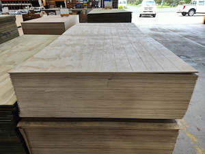 Plywood 2400x1200x9mm Untreated V-Groove 2NDS  - *MAY BUBBLE WHEN PAINTED*