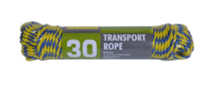 Miscellaneous: XCEL Rope Polyprop Blue/Yellow 30m Hank 5mm