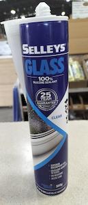 Adhesives: SELLEYS  310gm Glass Silicon clear