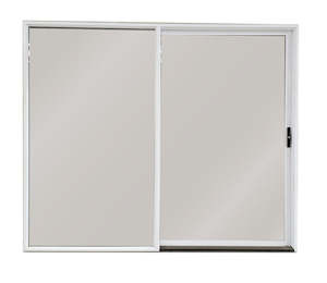 Aluminium Ranch Slider 2400X2000 OPEN R - ARCTIC WHITE Single-Glazed Safety Glass