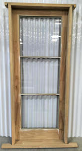 Wooden Framed Door 3 lite 850x2050 Left Hinge Open In