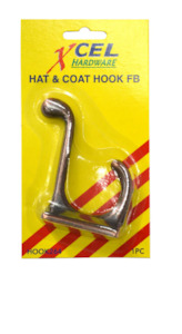 Fixtures Fittings: XCEL Hat & Coat Hook FB