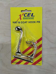 XCEL Hat & Coat Hook PB