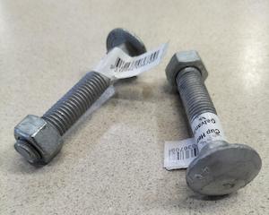 Fasteners: BOLTS M12x75 Galvanised Cuphead