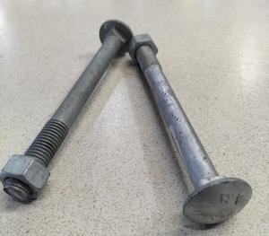 Fasteners: BOLTS M12x130 Galvanised Cuphead