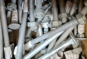 Fasteners: BOLTS M10x140 Galvanised Cuphead