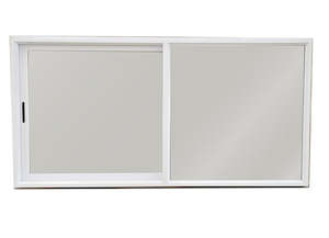 Aluminium Window 2000X1000 Sliding (Single Glazed) - Arctic White