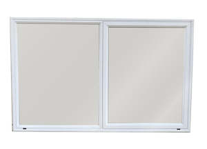 Aluminium Windows: Aluminium Window 1600X1000 (Single Glazed)  - Arctic White