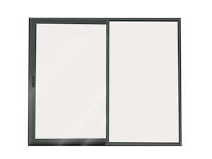 Aluminium Ranch Slider 2400X2000 Open Left -Grey Friars Single-Glazed Safety Glass