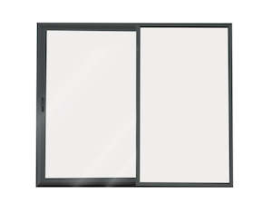 Aluminium Ranch Slider 2400X2000 Open Left - Flaxpod Single-Glazed Safety Glass