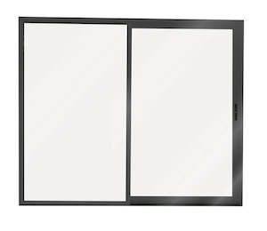 Aluminium Ranch Slider 2400X2000 Open Right -Grey Friars Single-Glazed Safety Glass