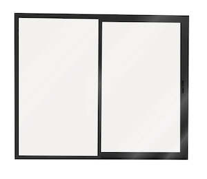 Aluminium Ranch Slider 2400X2000 Open Right - Ironsand Single-Glazed Safety Glass