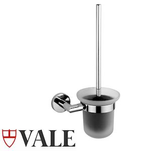 Symphony Stainless Steel Toilet Brush Holder - Wall Mounted: Symphony Toilet Brush Holder - Wall Mounted - RenovatorStore.co.nz