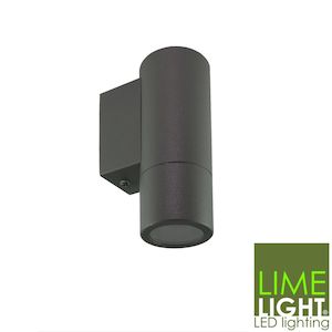 Bronte Wall Mounted Round Down Light - 240V LED - Dark Grey Finish RenovatorStore.co.nz