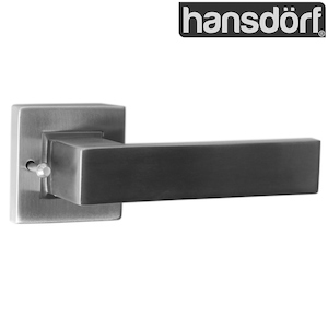 Zara Door Lever Handle Kit with Privacy Button Solid Stainless Steel