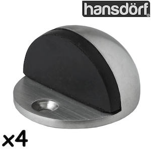 Door Stopper - Floor Mounted - Solid Stainless Steel (4-Pack) RenovatorStore.co.nz