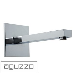 Bathroom Square Spout Wall Mounted Polished Chrome Finish - RenovatorS