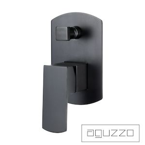 Terrus Shower Mixer Wall Mount Diverter Chrome Wall Mount Matte Black