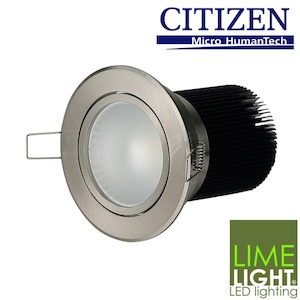 Hero LED Downlight Kit - 15W COB - Warm White - Dimmable - 90mm Silver Frame Ren…