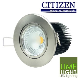 Citizen LED Downlight Kit - 10W COB - Dimmable - 70mm Round Steel Frame