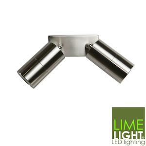 Sorrento Double Spot Light - 240V LED - 3mm 316 Stainless Steel RenovatorStore.co.nz