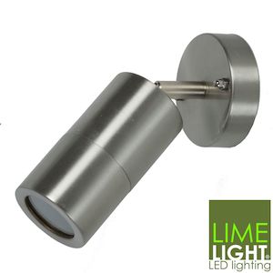 Outdoor Adjustable LED Compatible Spot Light - Stainless Steel - 240V GU10