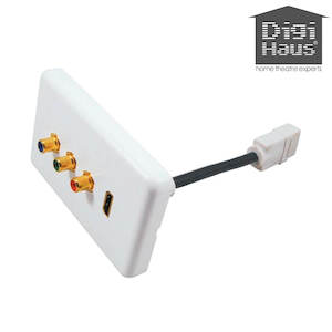 Video Home Theatre Wall Plate (RGB + HDMI) RenovatorStore.co.nz