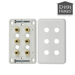 Home Theatre 3 Speaker Wall Plate RenovatorStore.co.nz