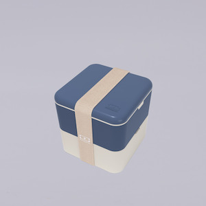 Monbento | MB Square Bento Box | Natural Blue